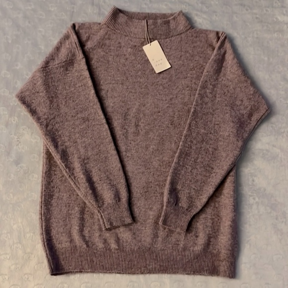 A New Day Purple‎ Mock Neck Sweater Size XSmall